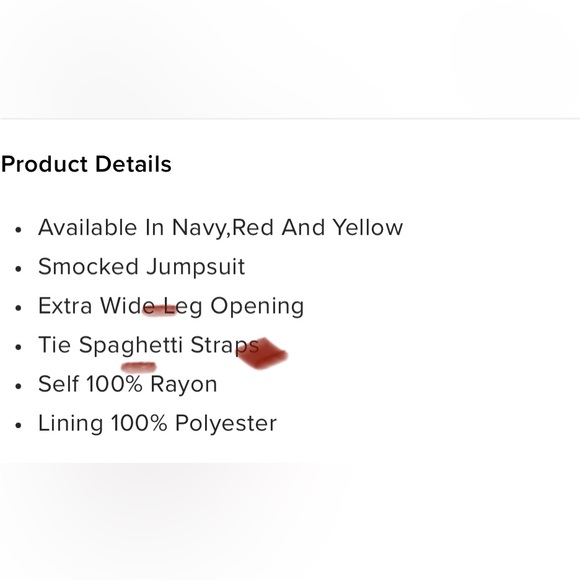 Red Linen Jump Suit - Picture 8 of 8